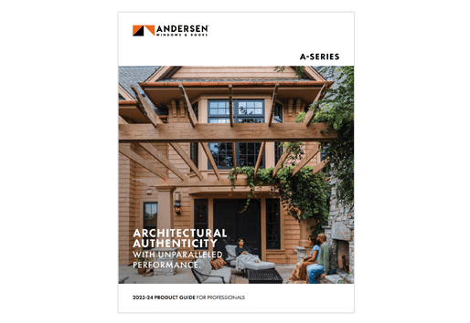 screenshot of andersen a-series product guide cover 
