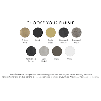 collection of finish swatches